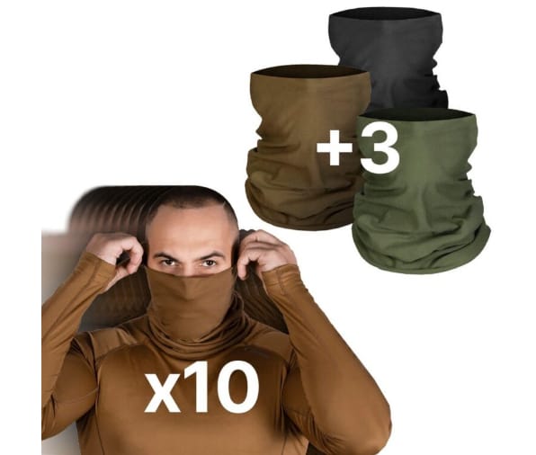 Комплект бафів з натуральної бавовни 10+3 (8307)
