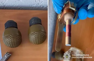 Вилучені гранати