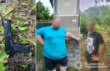 На Камʼянеччині затримали двох чоловіків, які влаштували стрілянину на подвір’ї