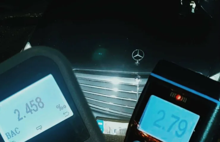 У Великій Слобідці водій Mercedes "надув" 2,79 проміле